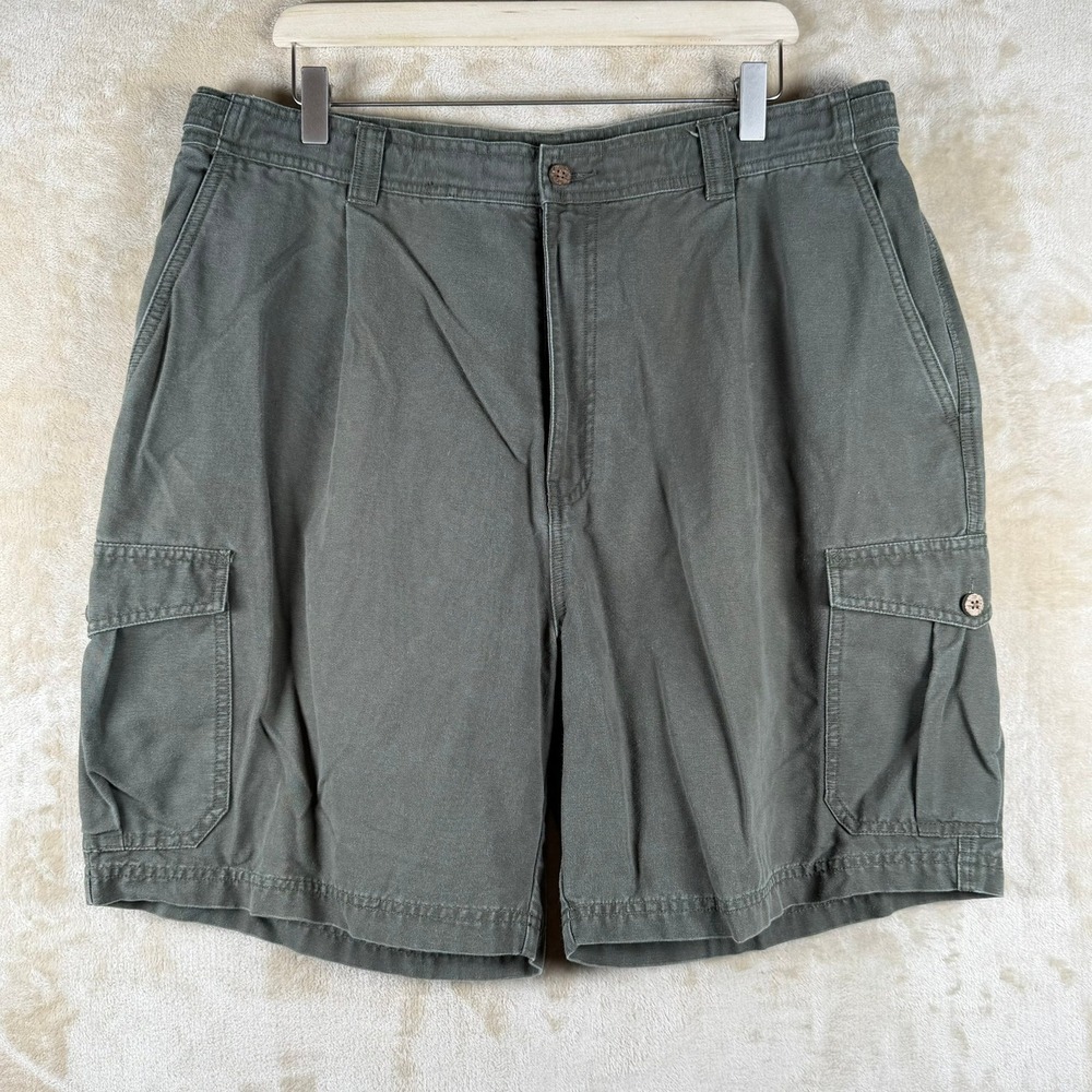 Tommy Bahama Relax MTN Standard Mens‎ 38 Cargo Shorts Olive Green 100% Cotton
